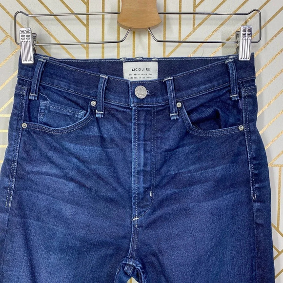 MCGUIRE 15A Newton Skinny Jeans in Dark Wash Blue Size US 27 - Picture 3 of 12